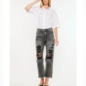 KANCAN Zara High Rise Slim Straight Leg Jeans